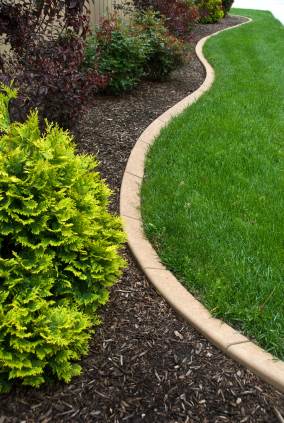 Landscape edging in Erwinna, PA by Four Seasons Lawn Care Inc.